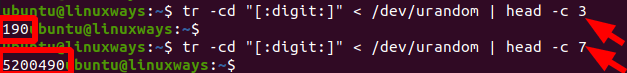 Generating Random Numbers From Linux Terminal 7 Generating random numbers from linux terminal 7