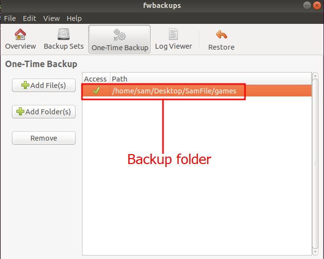 Fwbackups – How to Install and Backup Your Data on Ubuntu 5