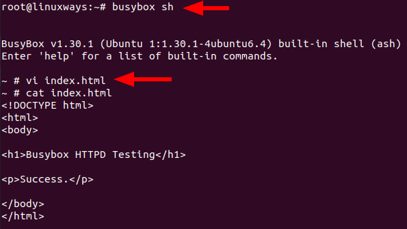 How to Install and Use Busybox in Ubuntu 6