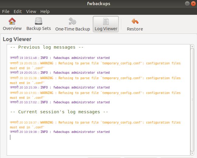 Fwbackups – How to Install and Backup Your Data on Ubuntu 6
