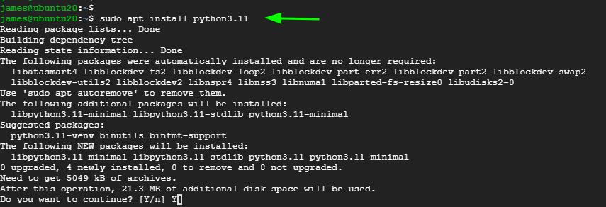 How to Install Python 3.11 on Ubuntu 20.04 8