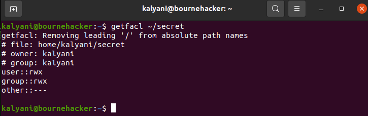 Access control lists in ubuntu