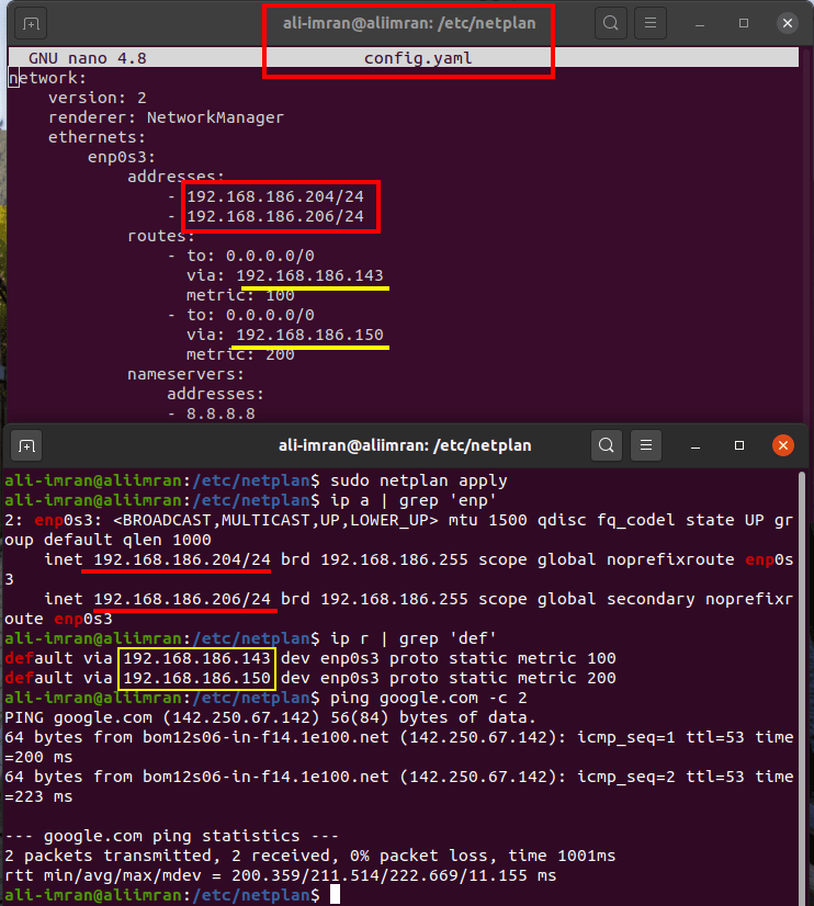 How To Configure Static Ip Using Netplan 5 How to configure static ip using netplan 5