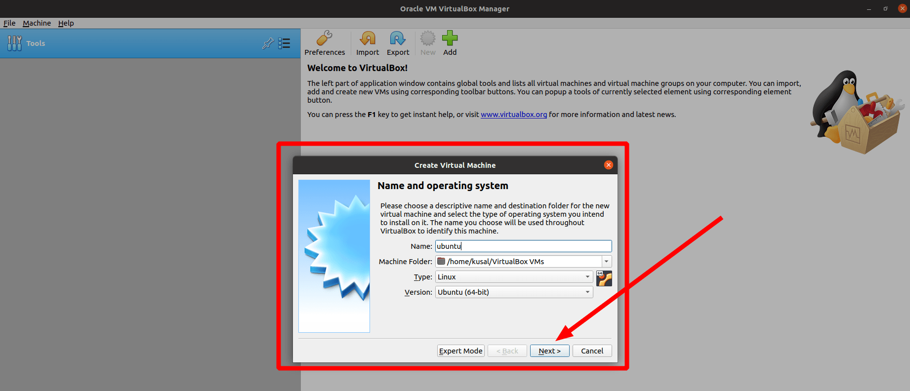 How to Install Ubuntu 22.04 on Virtual Box 4