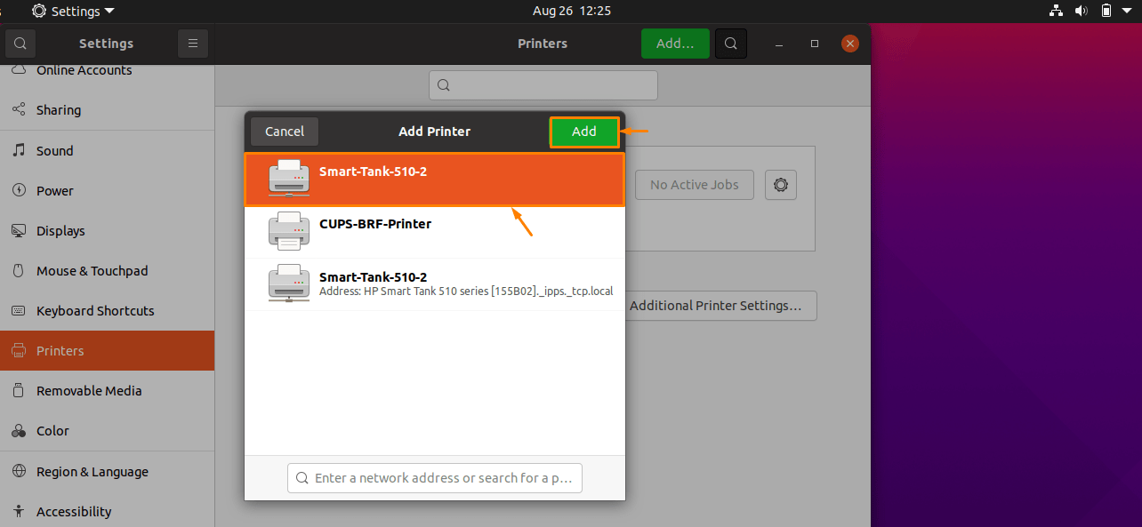 How To Add A Printer To Ubuntu 4 Graphical user interface, application, website description automatically generated