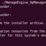 How to install the manageengine opmanager on linux