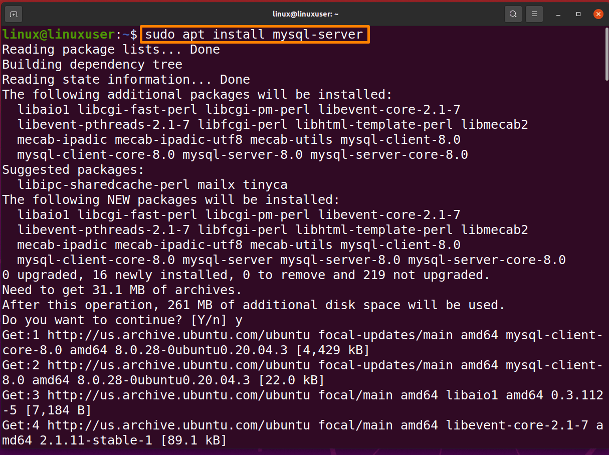How To Install Mysql On Ubuntu 2 Text description automatically generated