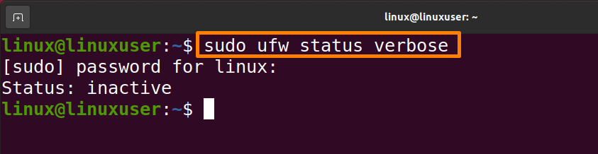 How To Open A Port On Ubuntu 20.04 1 Text description automatically generated