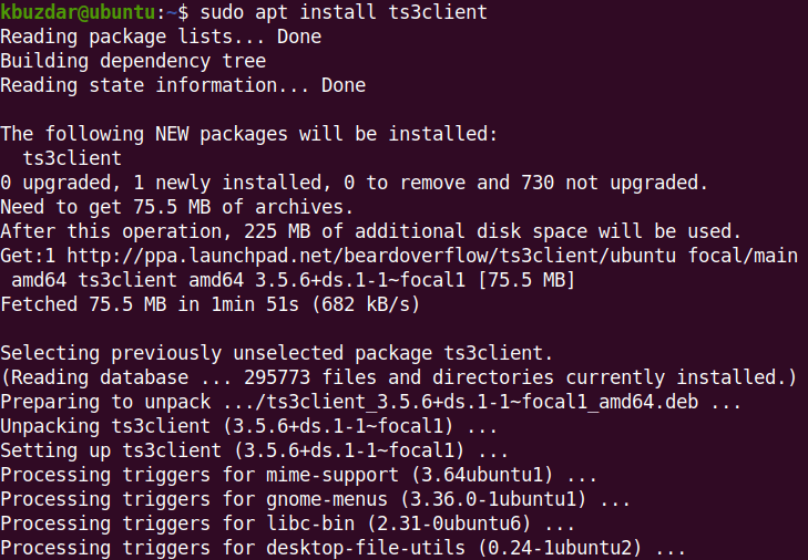 How to Install TeamSpeak Client on Ubuntu 7