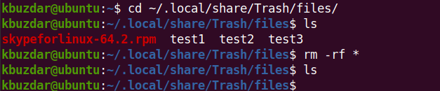 How to Empty Trash in Ubuntu from Command Line 3