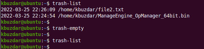 How to Empty Trash in Ubuntu from Command Line 5