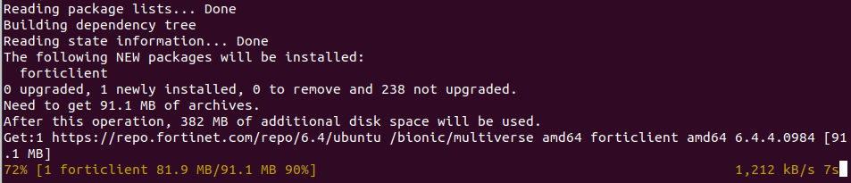How to Install FortiClient VPN on Ubuntu 20.04 LTS 10