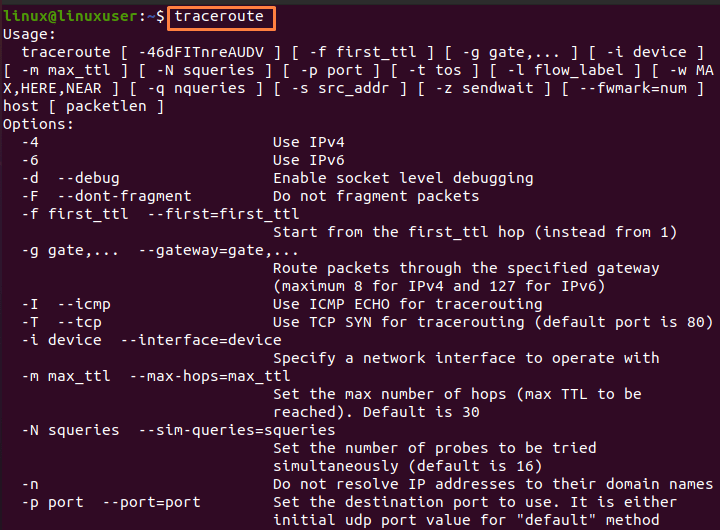 How To Install The Traceroute On Ubuntu 2 Text description automatically generated