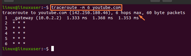 How To Install The Traceroute On Ubuntu 5 Text description automatically generated