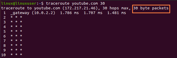 How To Install The Traceroute On Ubuntu 7 Text description automatically generated