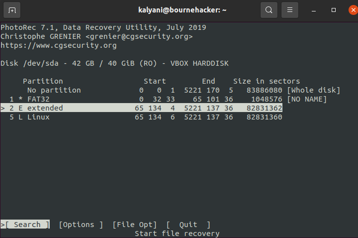 Photorec: Recovering Deleted Files On Ubuntu 2 Untitled