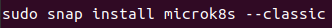 How to deploy single node kubernetes with microk8s on ubuntu 20. 04