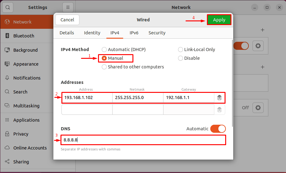 Setting Up Static Ip Address On Ubuntu 22.04 Lts 11 Setting up static ip address on ubuntu 22. 04 lts 11