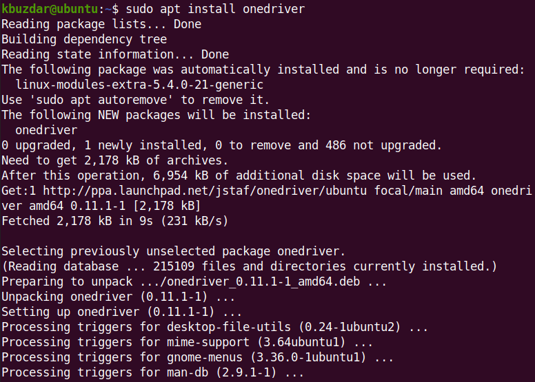 How To Mount Microsoft Onedrive In Ubuntu 2 Installing onedriver utility through repository