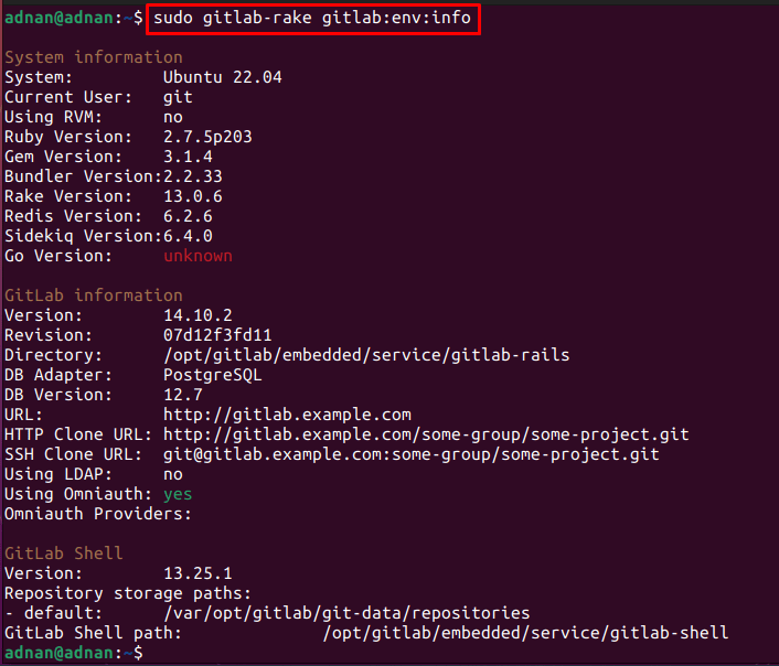 Install Gitlab On Ubuntu 22.04 9 Text description automatically generated