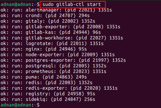 Install Gitlab On Ubuntu 22.04 15 Text description automatically generated
