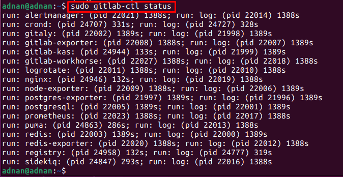 Install Gitlab On Ubuntu 22.04 16 Text description automatically generated