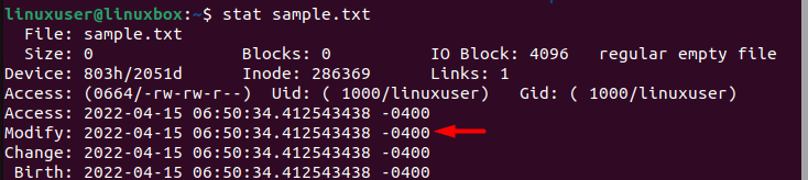 Touch Command In Ubuntu 22.04 3 Touch command in ubuntu 22. 04 3