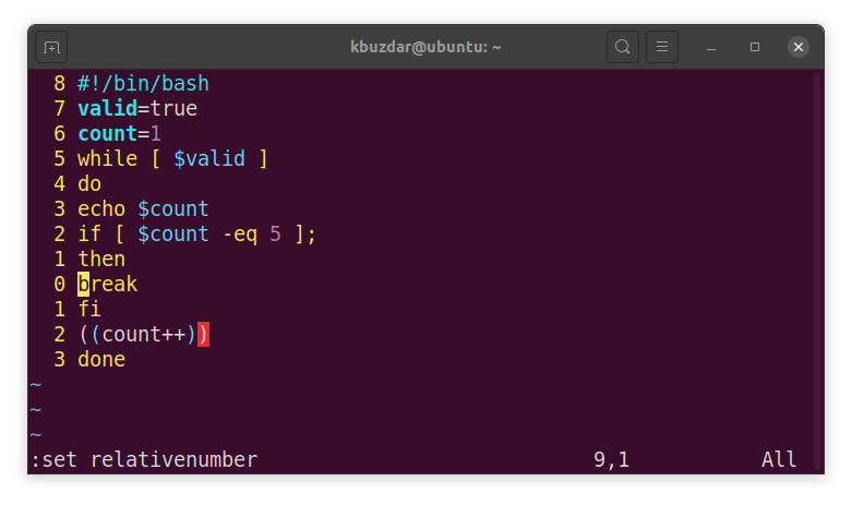 How To Show Or Hide Line Numbers In Vim 2 How to show or hide line numbers in vim 2