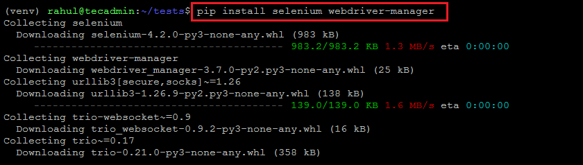 Installing Selenium and Webdriver Python Module on Ubuntu & Debian