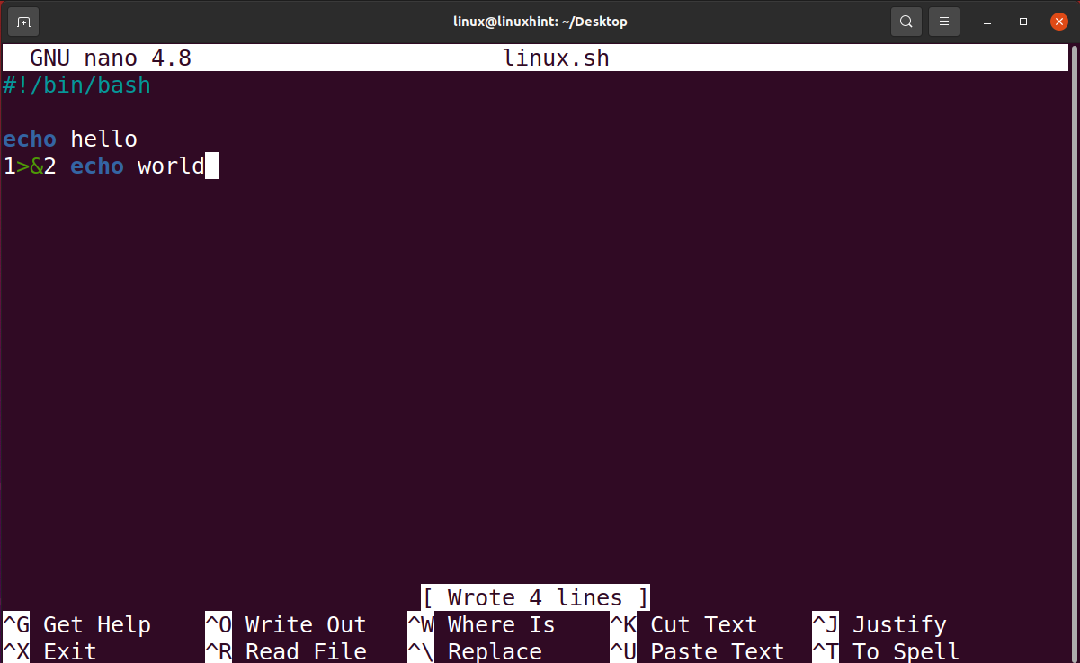 Redirecting Stderr Using The Tee Command In Ubuntu 2 Text description automatically generated