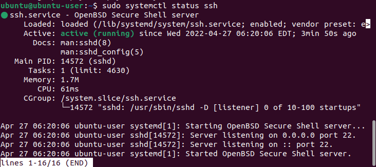 How To Install And Enable Openssh On Ubuntu 22.04 4 How to install and enable openssh on ubuntu 22. 04 4