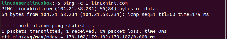 Ping command in Ubuntu 22.04 6