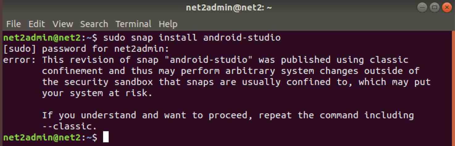 How to Install Android Studio on Ubuntu 18.04 5