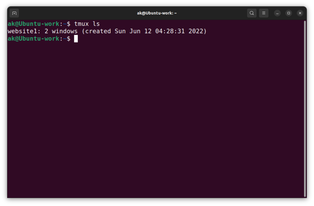 Managing tmux sessions