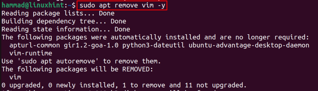 How to uninstall a package on ubuntu 22. 04