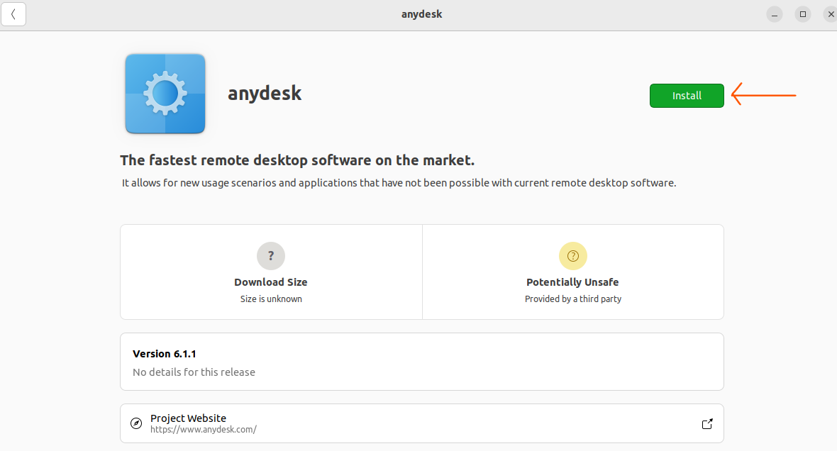 How To Install Anydesk On Ubuntu 22.04 4 Graphical user interface, text, application, email, website description automatically generated