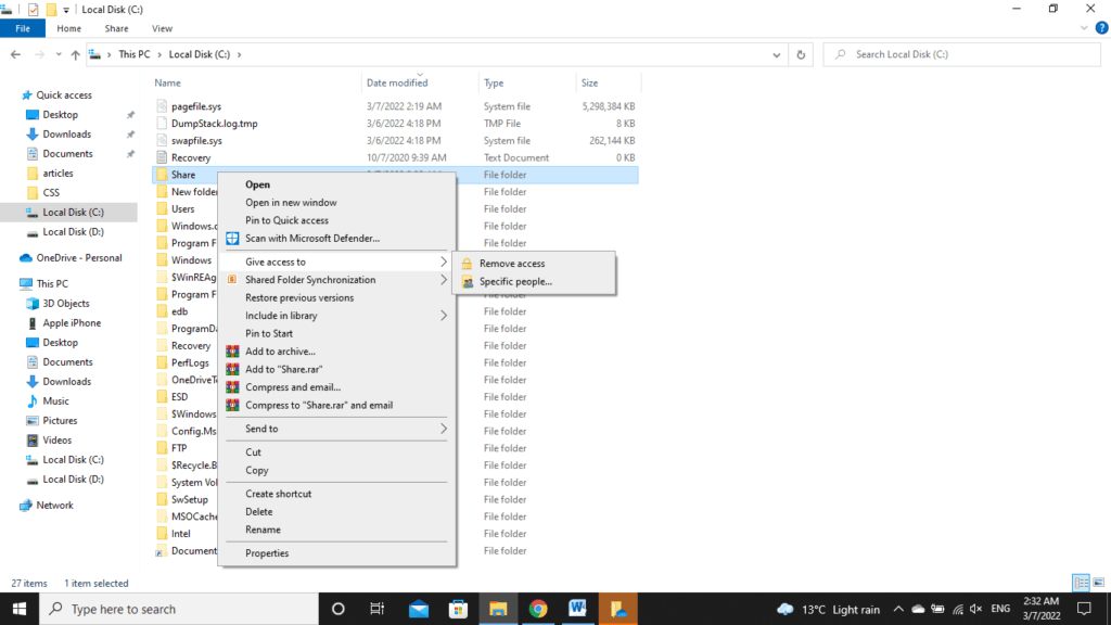 How to copy files from linux to windows
