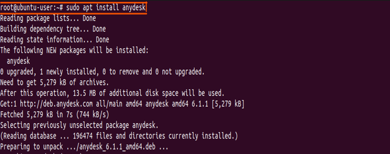 How To Install Anydesk On Ubuntu 22.04 10 Text description automatically generated