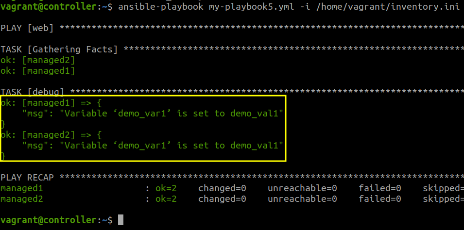 Ansible “Debug” Module 2 Ansible “debug” module 2
