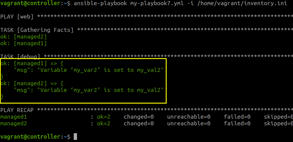 Ansible “Debug” Module 3 Ansible “debug” module 3