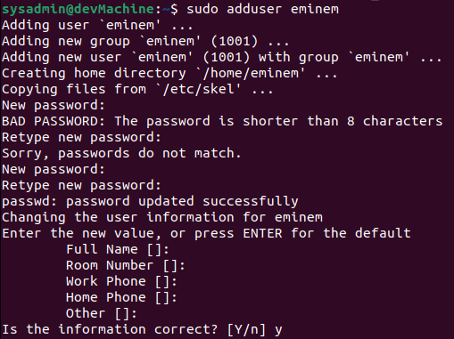How to create a new user in ubuntu 22. 04