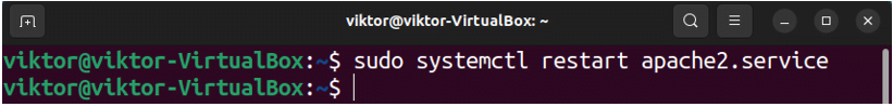 How to restart apache httpd on ubuntu 22. 04