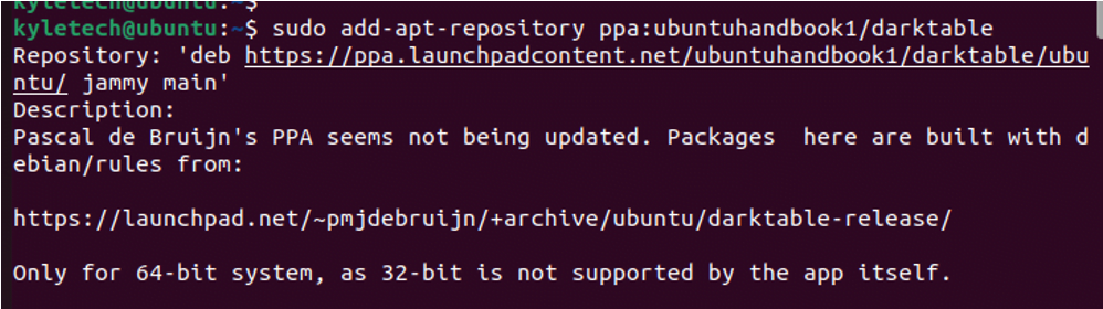 How to Install Darktable on Ubuntu 22.04 5