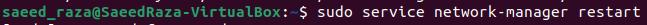 How to restart the network in ubuntu 22. 04