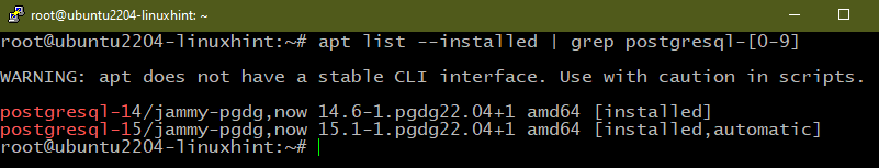 Uninstall The Postgresql On Ubuntu 22.04 3 Uninstall the postgresql on ubuntu 22. 04 3