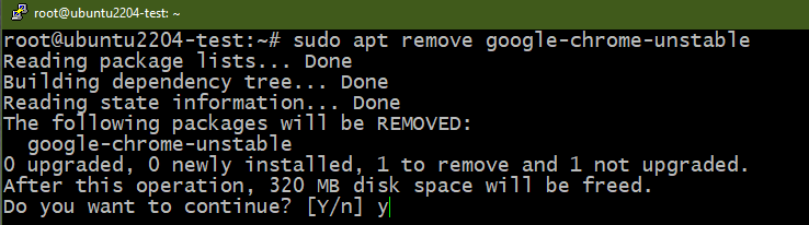 Uninstall Chrome In Ubuntu 22.04 3 Uninstall chrome in ubuntu 22. 04 3