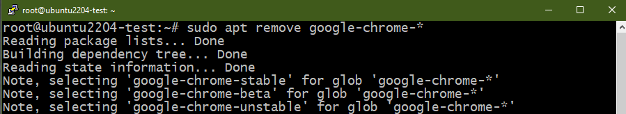 Uninstall Chrome In Ubuntu 22.04 5 Uninstall chrome in ubuntu 22. 04 5