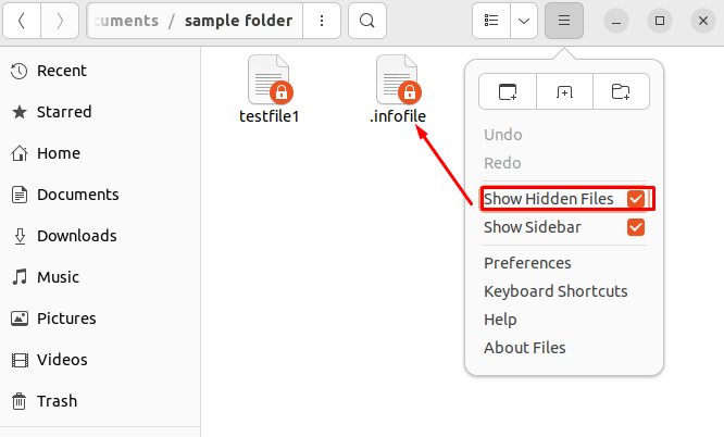 How To Hide A File Or Folder In Ubuntu 22.04 8 How to hide a file or folder in ubuntu 22. 04 8