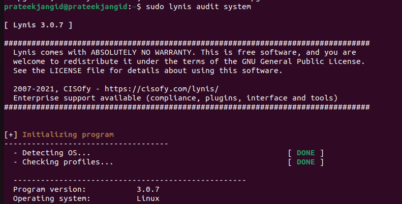 How To Install Lynis For Security On Ubuntu 22.04 6 How to install lynis for security on ubuntu 22. 04 6