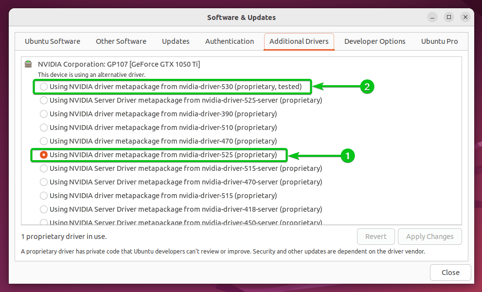 How To Update The Nvidia Drivers On Ubuntu 22.04 Lts 10 Graphical user interface, text description automatically generated